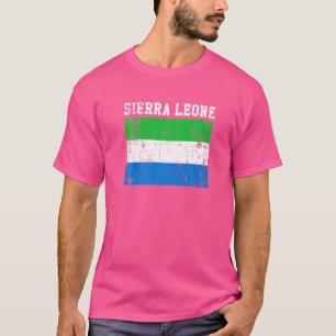 Retro Sierra Leone Flag Krio Roots T-shirt