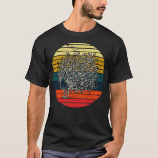 Retro siervogel Peacock T-shirt