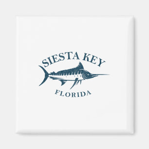 Retro Siesta Key Florida Vintage Vissend varen Magneet