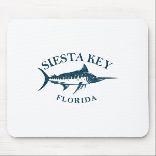 Retro Siesta Key Florida Vintage Vissend varen Muismat
