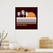 Retro Siesta Key Poster (Keuken)