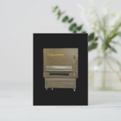 Retro Sigarettenautomaat Briefkaart (Staand voorkant)