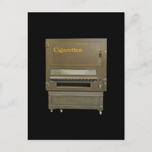 Retro Sigarettenautomaat Briefkaart (Voorkant)