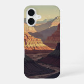 Retro Silent Canyon iPhone 16 Hoesje (Achterkant)