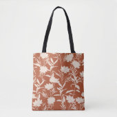 Retro silhouette-weidebloemen naadloos patroon i tote bag (Voorkant)