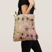 Retro siliciumchip tote bag (Dichtbij)