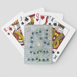 Retro Silicon Chip Pokerkaarten