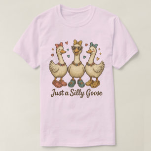 Retro Silly Goose Bows Crocs  – Grappige Cartoon T-shirt
