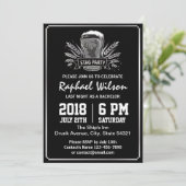 Retro Silver Barley Beer Bachelor Party Kaart (Staand voorkant)