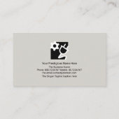 Retro Silver Electronic Circuit Layers Electricia Visitekaartje (Achterkant)