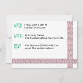 Retro Silver Gestroomlijnde Camper Glamping Kaart (Achterkant)