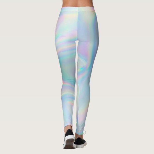 Retro Silver Holographic | Leggings vrouwen (Achterkant)