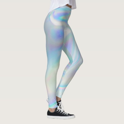 Retro Silver Holographic | Leggings vrouwen (Rechts)