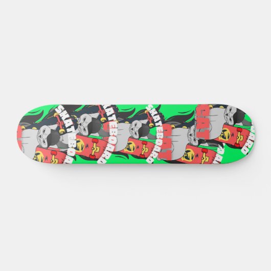  retro simpele skateboardkat persoonlijk skateboard (Horizontaal)