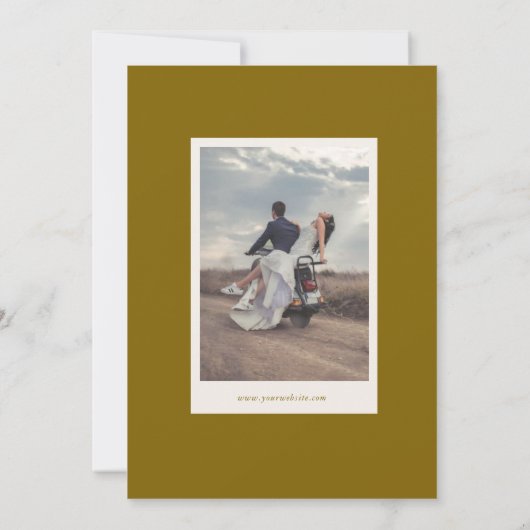 Retro Simple Black & White Wedding Sla de datum op Save The Date (Achterkant)