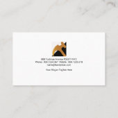 Retro Simple Lamp Shade Border Handyman Visitekaartje (Achterkant)