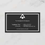 Retro Simple Lamp Shade Border Handyman Visitekaartje (Voorkant)