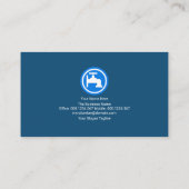 Retro Simple Plumber Signage Plumbing Contractor Visitekaartje (Achterkant)