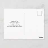 Retro Sinaas Vogels op Berk Boom Dank U Briefkaart (Achterkant)