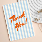 Retro Sinaasappel Abstract Lijst Baby shower Bedankkaart