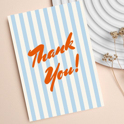 Retro Sinaasappel Abstract Lijst Baby shower Bedankkaart