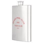 Retro Sinaasappel Après PKBL Club Crest Pickleball Flacon (Links)