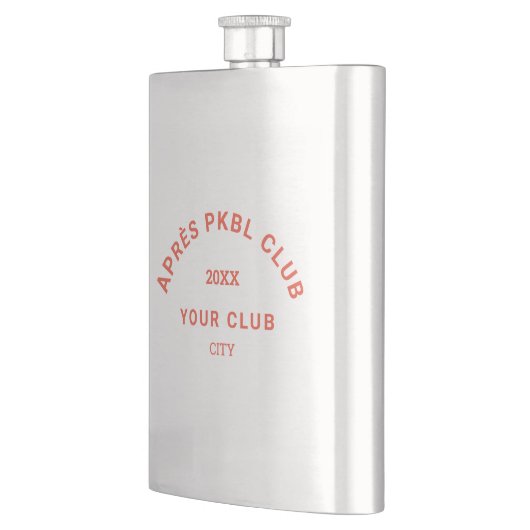 Retro Sinaasappel Après PKBL Club Crest Pickleball Flacon (Links)