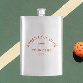 Retro Sinaasappel Après PKBL Club Crest Pickleball Flacon