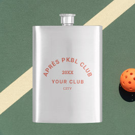Retro Sinaasappel Après PKBL Club Crest Pickleball Flacon