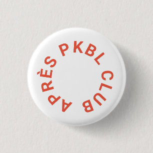Retro Sinaasappel Après PKBL Club Pickleball Ronde Button 3,2 Cm