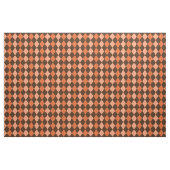 Retro Sinaasappel & Bruin Herfst Argyle Stof (Yard (91,4 cm))