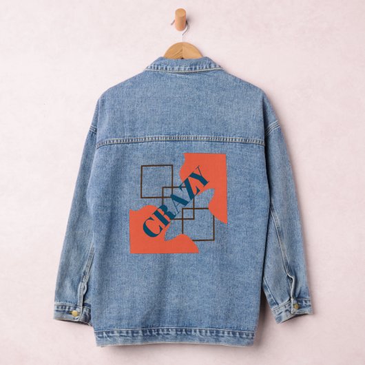 Retro Sinaasappel Crazy Denim Jacket (Hangar)