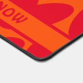 Retro Sinaasappel en Groovy Red Hearts Bureaumat (Hoek)