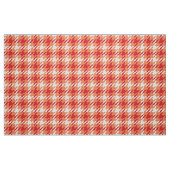 Retro sinaasappel en rode houndstooth plaid patroo stof (Fat Quarter)