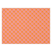 Retro Sinaasappel en roze bloemmotief tafelkleed (Voorkant (Horizontaal))