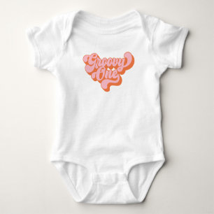 Retro Sinaasappel en Roze Groovy One Romper