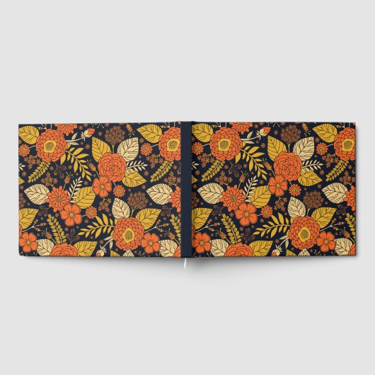 Retro-Sinaasappel, geel en zeeminkel Gastenboek (Volledig)