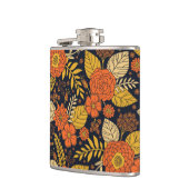 Retro-Sinaasappel, geel en zeeminkel  Heupfles (Links)