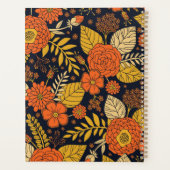 Retro-Sinaasappel, geel en zeeminkel Planner (Achterkant)