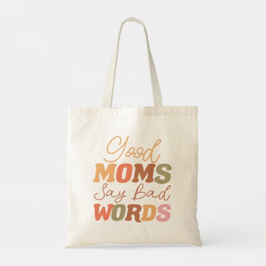 Retro Sinaasappel Goede Moeders Zeggen Slechte Woo Tote Bag (Achterkant)