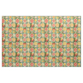Retro Sinaasappel, Grapefruit & Aardbei Stof (Fat Quarter)