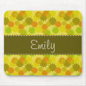 Retro Sinaasappel & Groen Muismat (Voorkant)