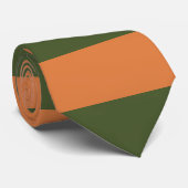 Retro Sinaasappel Groen Stropdas (Opgerold)