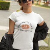 Retro Sinaasappel Halloween University T-shirt