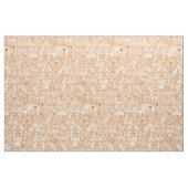 retro sinaasappel ivoor stof (Fat Quarter)