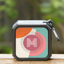 Retro Sinaasappel Roze Turquoise Blauwgroen Blauw 