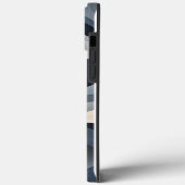 Retro Sinaasappel Zwart en Grijs Hoesje (Achterkant / Links)