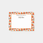 Retro Sinaasappels Patroon Aangepaste Post-it noti Post-it® Notes (Voorkant)