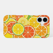 Retro Sinaasappelschijf iPhone 16 Hoesje (Achterkant horizontaal)