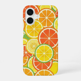 Retro Sinaasappelschijf iPhone 16 Hoesje